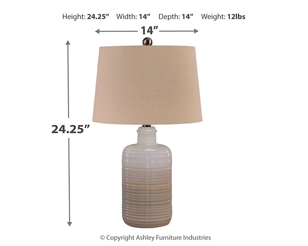 Marnina Ceramic Table Lamp (2/CN) Furniture Mart -  online today or in-store at our location in Duluth, Ga. Furniture Mart Georgia. View our lowest price today. Shop Now. 