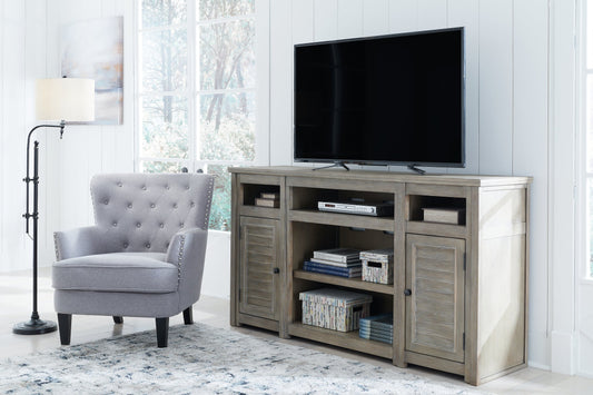 Moreshire XL TV Stand w/Fireplace Option Furniture Mart -  online today or in-store at our location in Duluth, Ga. Furniture Mart Georgia. View our lowest price today. Shop Now. 