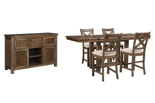 Moriville Counter Height Dining Table and 4 Barstools with Storage Furniture Mart -  online today or in-store at our location in Duluth, Ga. Furniture Mart Georgia. View our lowest price today. Shop Now. 