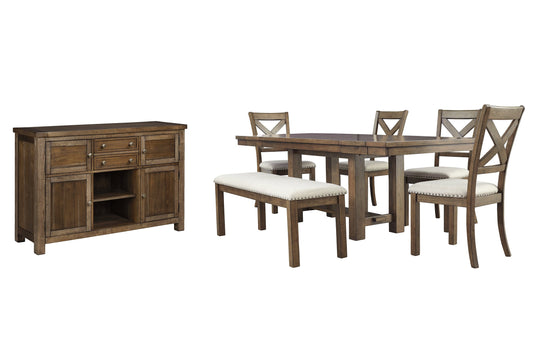 Moriville Dining Table and 4 Chairs and Bench with Storage Furniture Mart -  online today or in-store at our location in Duluth, Ga. Furniture Mart Georgia. View our lowest price today. Shop Now. 