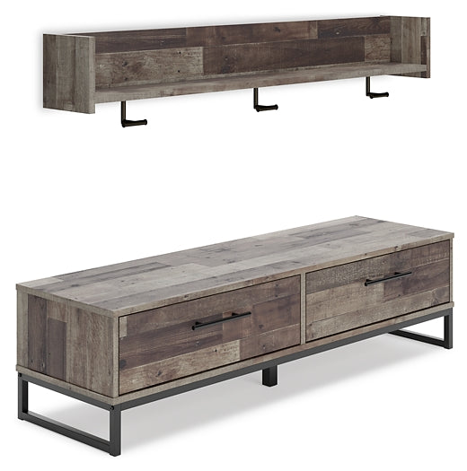 Neilsville Bench with Coat Rack Furniture Mart -  online today or in-store at our location in Duluth, Ga. Furniture Mart Georgia. View our lowest price today. Shop Now. 