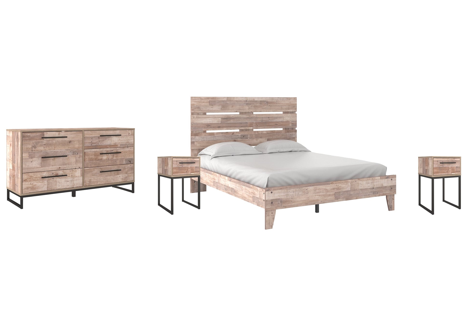 Neilsville Queen Platform Bed with Dresser and 2 Nightstands Furniture Mart -  online today or in-store at our location in Duluth, Ga. Furniture Mart Georgia. View our lowest price today. Shop Now. 