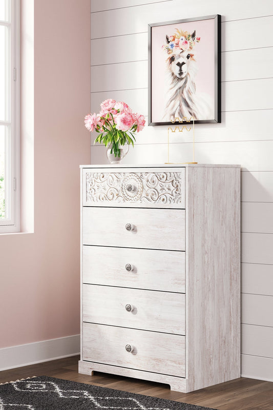 Paxberry Five Drawer Chest Furniture Mart -  online today or in-store at our location in Duluth, Ga. Furniture Mart Georgia. View our lowest price today. Shop Now. 
