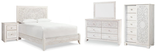 Paxberry Queen Panel Bed with Mirrored Dresser, Chest and Nightstand Furniture Mart -  online today or in-store at our location in Duluth, Ga. Furniture Mart Georgia. View our lowest price today. Shop Now. 