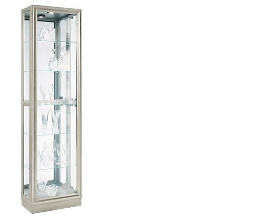 Platinum Metallic Right Side Entry Curio Furniture Mart -  online today or in-store at our location in Duluth, Ga. Furniture Mart Georgia. View our lowest price today. Shop Now. 