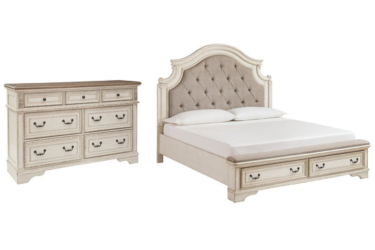 Realyn California King Upholstered Bed with Dresser Furniture Mart -  online today or in-store at our location in Duluth, Ga. Furniture Mart Georgia. View our lowest price today. Shop Now. 