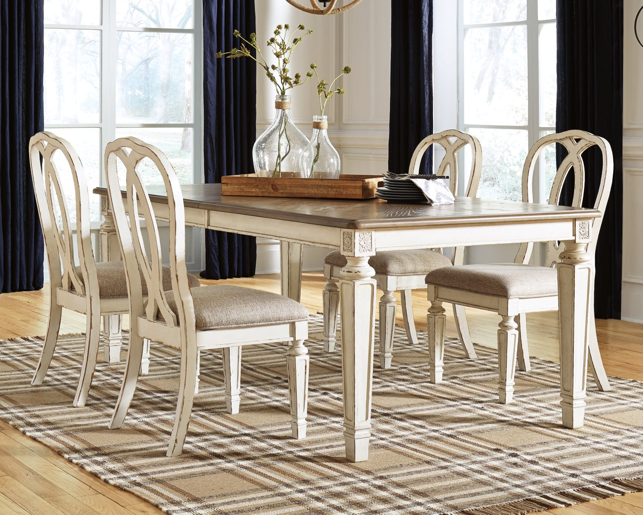 Realyn Dining Table and 4 Chairs Furniture Mart -  online today or in-store at our location in Duluth, Ga. Furniture Mart Georgia. View our lowest price today. Shop Now. 