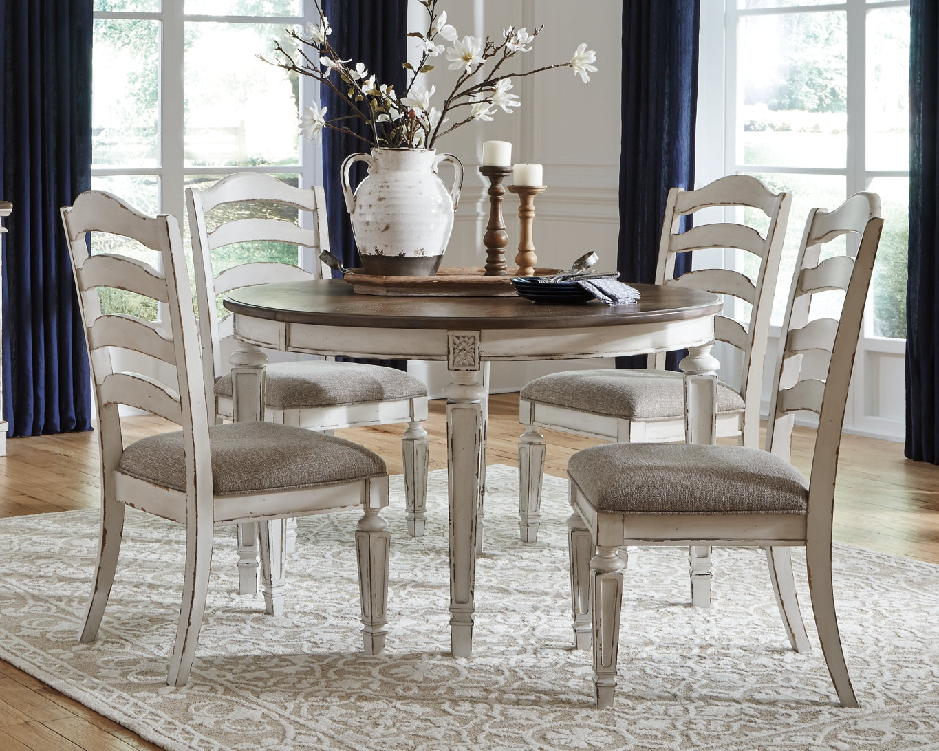 Realyn Dining Table and 4 Chairs Furniture Mart -  online today or in-store at our location in Duluth, Ga. Furniture Mart Georgia. View our lowest price today. Shop Now. 