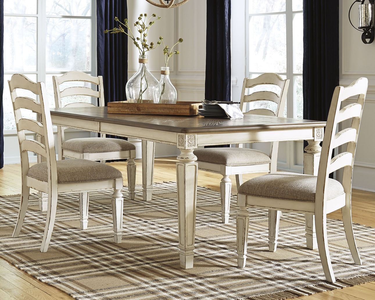 Realyn Dining Table and 4 Chairs Furniture Mart -  online today or in-store at our location in Duluth, Ga. Furniture Mart Georgia. View our lowest price today. Shop Now. 