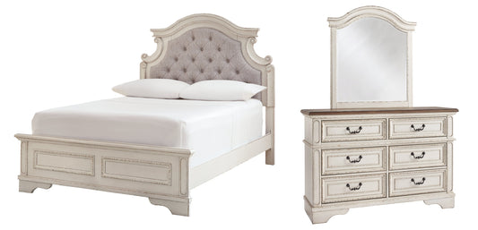 Realyn Full Panel Bed with Mirrored Dresser Furniture Mart -  online today or in-store at our location in Duluth, Ga. Furniture Mart Georgia. View our lowest price today. Shop Now. 