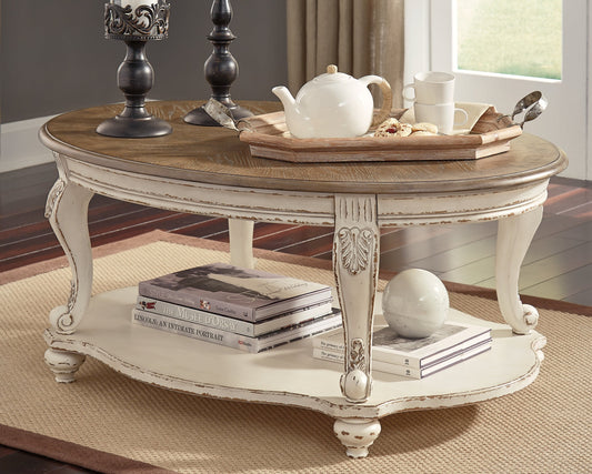 Realyn Oval Cocktail Table Furniture Mart -  online today or in-store at our location in Duluth, Ga. Furniture Mart Georgia. View our lowest price today. Shop Now. 