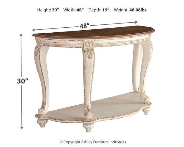 Realyn Sofa Table Furniture Mart -  online today or in-store at our location in Duluth, Ga. Furniture Mart Georgia. View our lowest price today. Shop Now. 