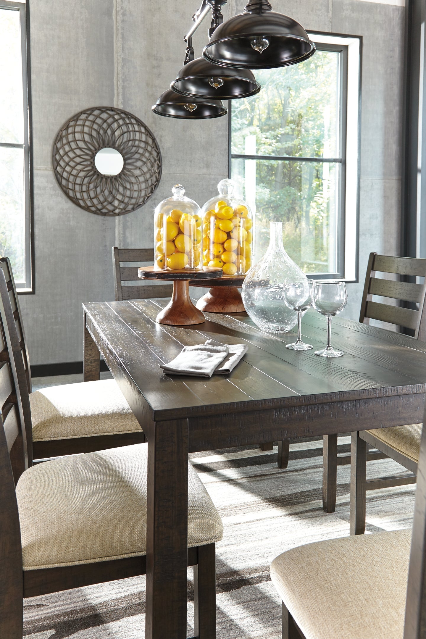 Rokane Dining Room Table Set (7/CN) Furniture Mart -  online today or in-store at our location in Duluth, Ga. Furniture Mart Georgia. View our lowest price today. Shop Now. 