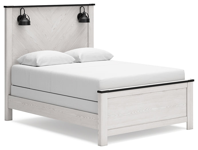 Schoenberg Queen Panel Bed with Mirrored Dresser Furniture Mart -  online today or in-store at our location in Duluth, Ga. Furniture Mart Georgia. View our lowest price today. Shop Now. 