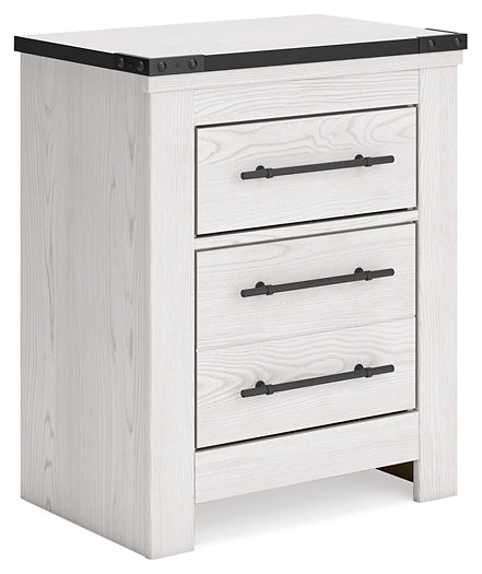 Schoenberg Two Drawer Night Stand Furniture Mart -  online today or in-store at our location in Duluth, Ga. Furniture Mart Georgia. View our lowest price today. Shop Now. 
