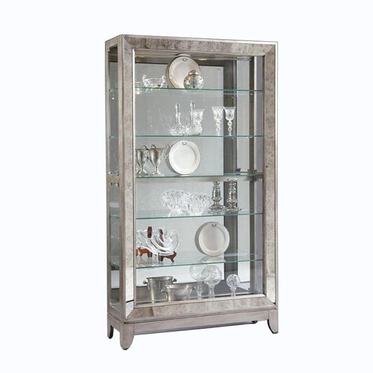 Side Entry Curio in Mirrored Silver Furniture Mart -  online today or in-store at our location in Duluth, Ga. Furniture Mart Georgia. View our lowest price today. Shop Now. 