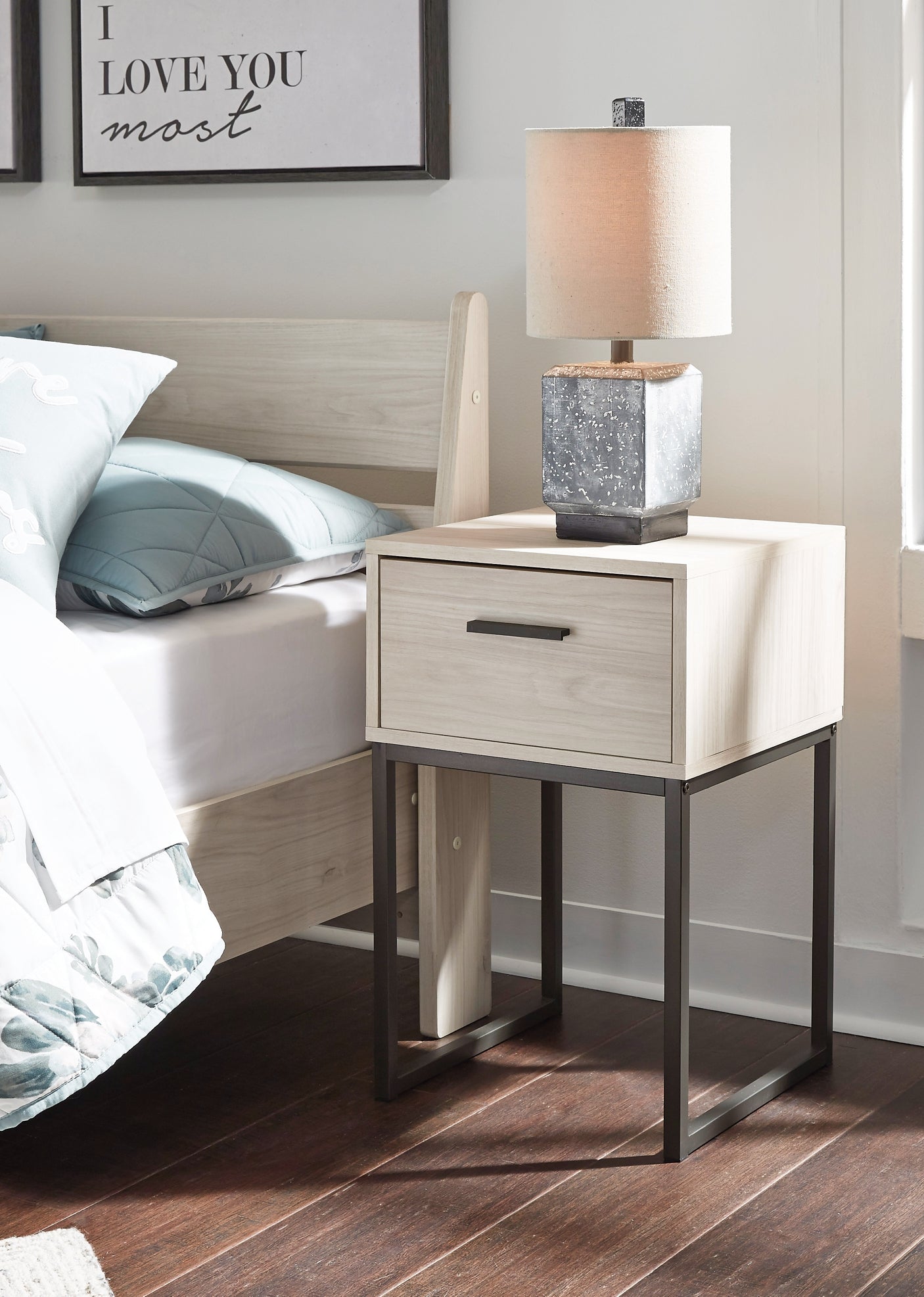 Socalle One Drawer Night Stand Furniture Mart -  online today or in-store at our location in Duluth, Ga. Furniture Mart Georgia. View our lowest price today. Shop Now. 