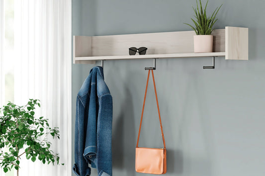 Socalle Wall Mounted Coat Rack w/Shelf Furniture Mart -  online today or in-store at our location in Duluth, Ga. Furniture Mart Georgia. View our lowest price today. Shop Now. 