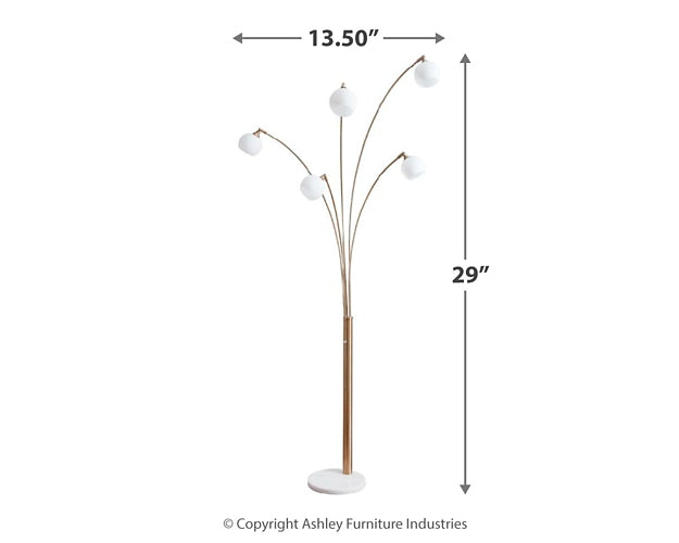 Taliya Metal Arc Lamp (1/CN) Furniture Mart -  online today or in-store at our location in Duluth, Ga. Furniture Mart Georgia. View our lowest price today. Shop Now. 
