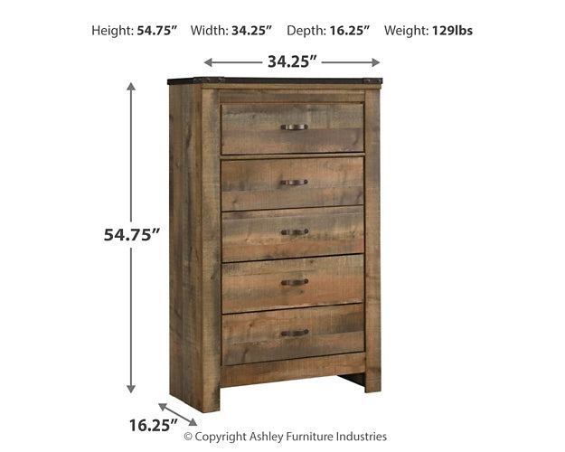 Trinell Five Drawer Chest Furniture Mart -  online today or in-store at our location in Duluth, Ga. Furniture Mart Georgia. View our lowest price today. Shop Now. 