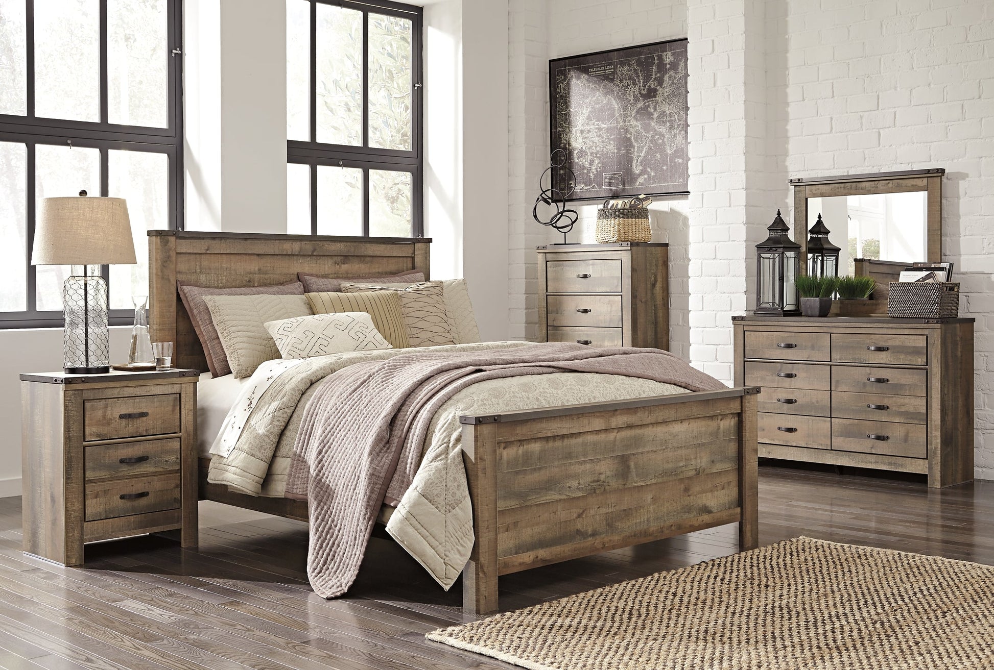 Trinell Two Drawer Night Stand Furniture Mart -  online today or in-store at our location in Duluth, Ga. Furniture Mart Georgia. View our lowest price today. Shop Now. 