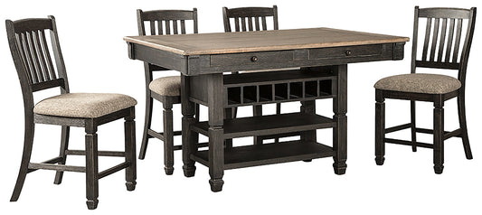 Tyler Creek Counter Height Dining Table and 4 Barstools Furniture Mart -  online today or in-store at our location in Duluth, Ga. Furniture Mart Georgia. View our lowest price today. Shop Now. 