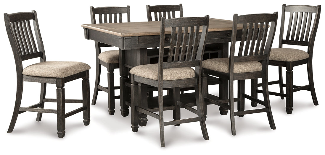 Tyler Creek Counter Height Dining Table and 6 Barstools Furniture Mart -  online today or in-store at our location in Duluth, Ga. Furniture Mart Georgia. View our lowest price today. Shop Now. 