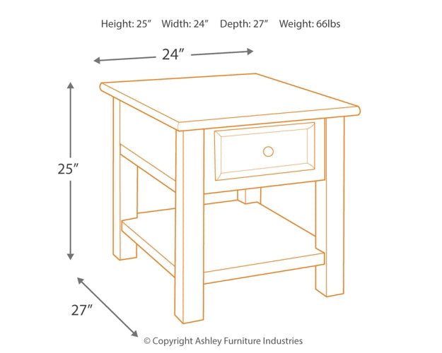 Tyler Creek Rectangular End Table Furniture Mart -  online today or in-store at our location in Duluth, Ga. Furniture Mart Georgia. View our lowest price today. Shop Now. 