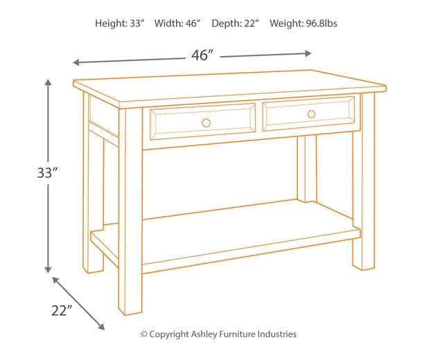 Tyler Creek Sofa Table Furniture Mart -  online today or in-store at our location in Duluth, Ga. Furniture Mart Georgia. View our lowest price today. Shop Now. 