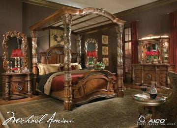 Villia Valencia Collection (Eastern King Canopy Bed) Furniture Mart -  online today or in-store at our location in Duluth, Ga. Furniture Mart Georgia. View our lowest price today. Shop Now. 