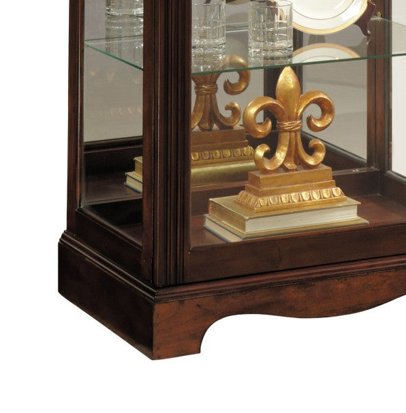 Warm Cherry Mirrored Back Curio Furniture Mart -  online today or in-store at our location in Duluth, Ga. Furniture Mart Georgia. View our lowest price today. Shop Now. 