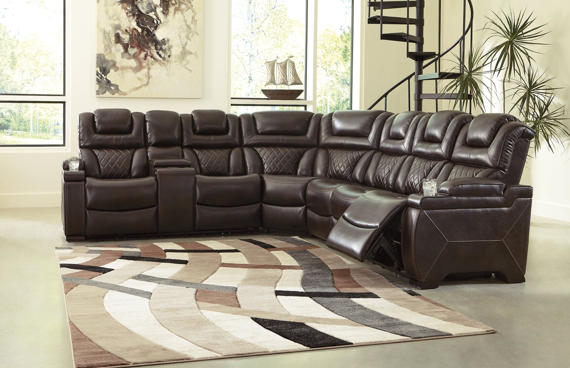 Warnerton 3-Piece Sectional with Recliner Furniture Mart -  online today or in-store at our location in Duluth, Ga. Furniture Mart Georgia. View our lowest price today. Shop Now. 