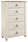 Willowton Five Drawer Chest Furniture Mart -  online today or in-store at our location in Duluth, Ga. Furniture Mart Georgia. View our lowest price today. Shop Now. 