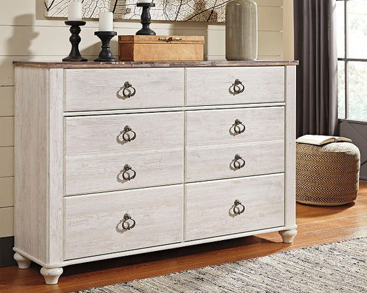 Willowton Six Drawer Dresser Furniture Mart -  online today or in-store at our location in Duluth, Ga. Furniture Mart Georgia. View our lowest price today. Shop Now. 