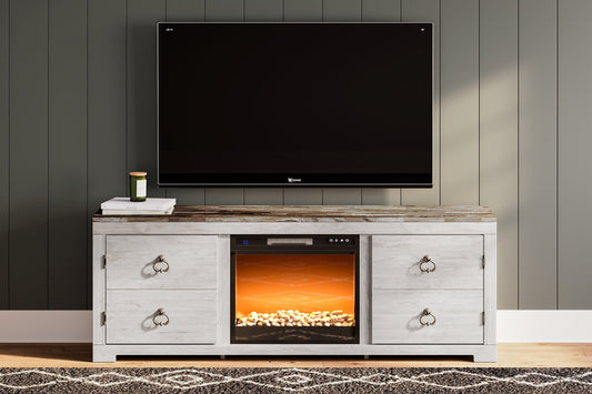 Willowton TV Stand with Electric Fireplace Furniture Mart -  online today or in-store at our location in Duluth, Ga. Furniture Mart Georgia. View our lowest price today. Shop Now. 