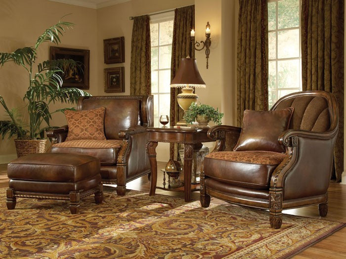 Windsor Court Collection (Wood Trim Leather/ Fabric Sofa) Furniture Mart -  online today or in-store at our location in Duluth, Ga. Furniture Mart Georgia. View our lowest price today. Shop Now. 