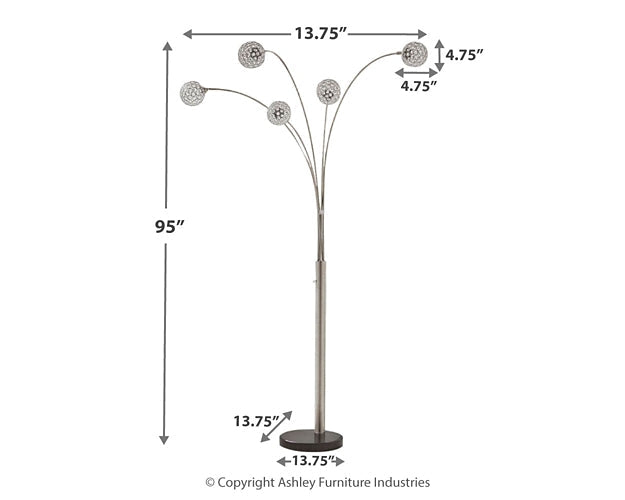 Winter Metal Arc Lamp (1/CN) Furniture Mart -  online today or in-store at our location in Duluth, Ga. Furniture Mart Georgia. View our lowest price today. Shop Now. 