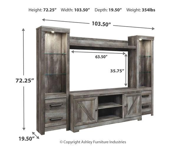 Wynnlow 4-Piece Entertainment Center Furniture Mart -  online today or in-store at our location in Duluth, Ga. Furniture Mart Georgia. View our lowest price today. Shop Now. 