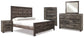 Wynnlow King Crossbuck Panel Bed with Mirrored Dresser, Chest and Nightstand Furniture Mart -  online today or in-store at our location in Duluth, Ga. Furniture Mart Georgia. View our lowest price today. Shop Now. 