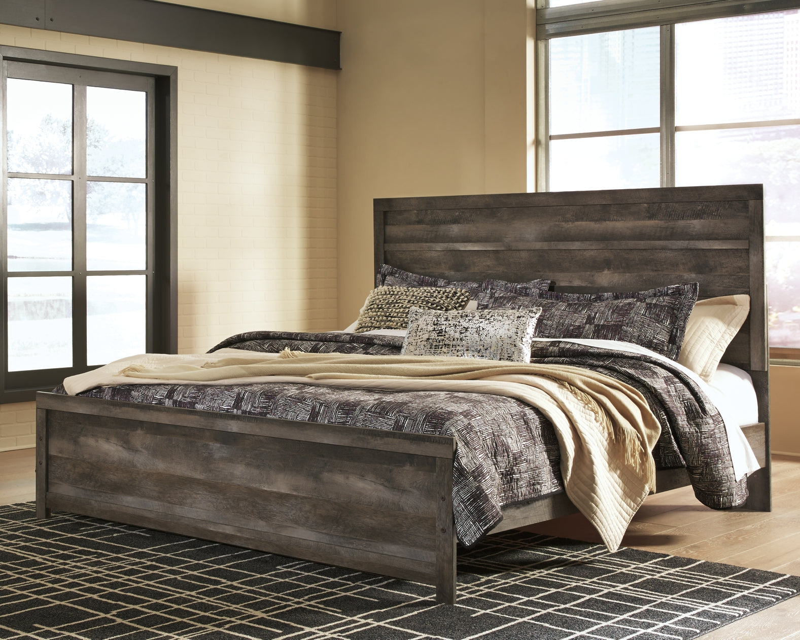 Wynnlow King Panel Bed with Mirrored Dresser, Chest and Nightstand Furniture Mart -  online today or in-store at our location in Duluth, Ga. Furniture Mart Georgia. View our lowest price today. Shop Now. 