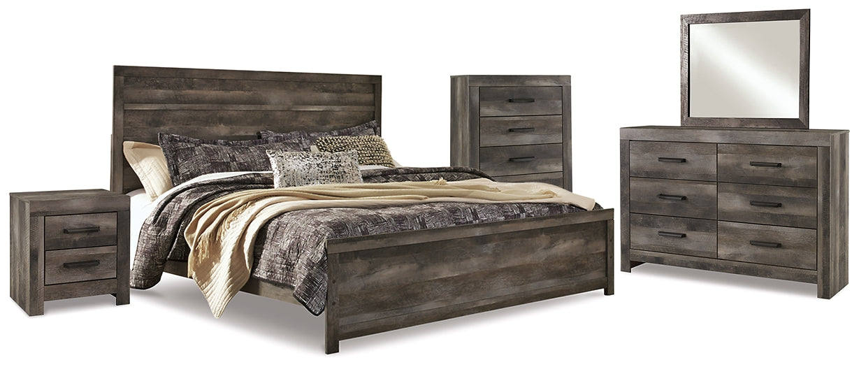 Wynnlow King Panel Bed with Mirrored Dresser, Chest and Nightstand Furniture Mart -  online today or in-store at our location in Duluth, Ga. Furniture Mart Georgia. View our lowest price today. Shop Now. 
