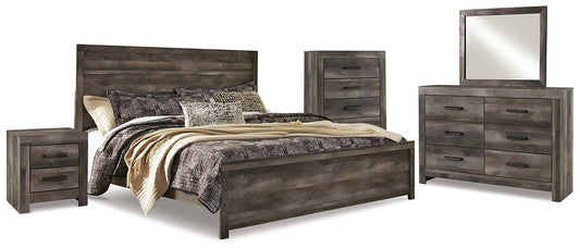 Wynnlow King Panel Bed with Mirrored Dresser, Chest and Nightstand Furniture Mart -  online today or in-store at our location in Duluth, Ga. Furniture Mart Georgia. View our lowest price today. Shop Now. 