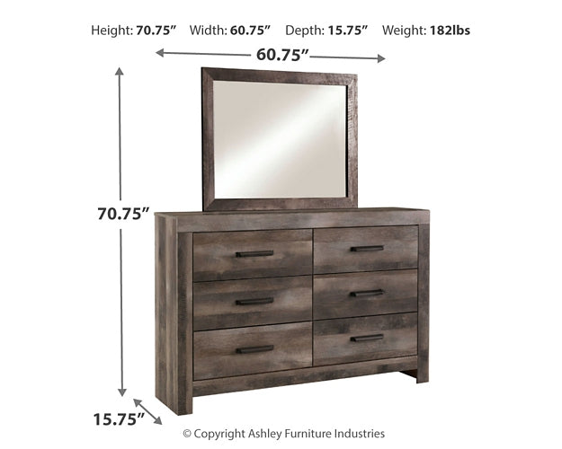 Wynnlow King Panel Bed with Mirrored Dresser Furniture Mart -  online today or in-store at our location in Duluth, Ga. Furniture Mart Georgia. View our lowest price today. Shop Now. 