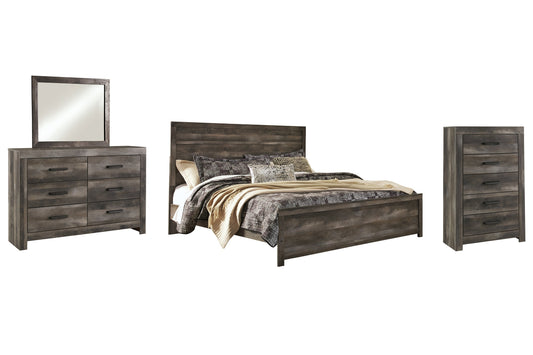 Wynnlow King Panel Bed with Mirrored Dresser and Chest Furniture Mart -  online today or in-store at our location in Duluth, Ga. Furniture Mart Georgia. View our lowest price today. Shop Now. 