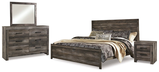 Wynnlow King Panel Bed with Mirrored Dresser and Nightstand Furniture Mart -  online today or in-store at our location in Duluth, Ga. Furniture Mart Georgia. View our lowest price today. Shop Now. 