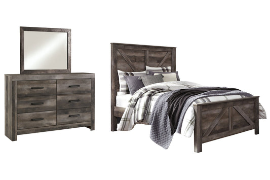 Wynnlow Queen Crossbuck Panel Bed with Mirrored Dresser Furniture Mart -  online today or in-store at our location in Duluth, Ga. Furniture Mart Georgia. View our lowest price today. Shop Now. 