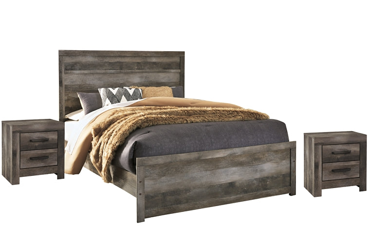 Wynnlow Queen Panel Bed with 2 Nightstands Furniture Mart -  online today or in-store at our location in Duluth, Ga. Furniture Mart Georgia. View our lowest price today. Shop Now. 