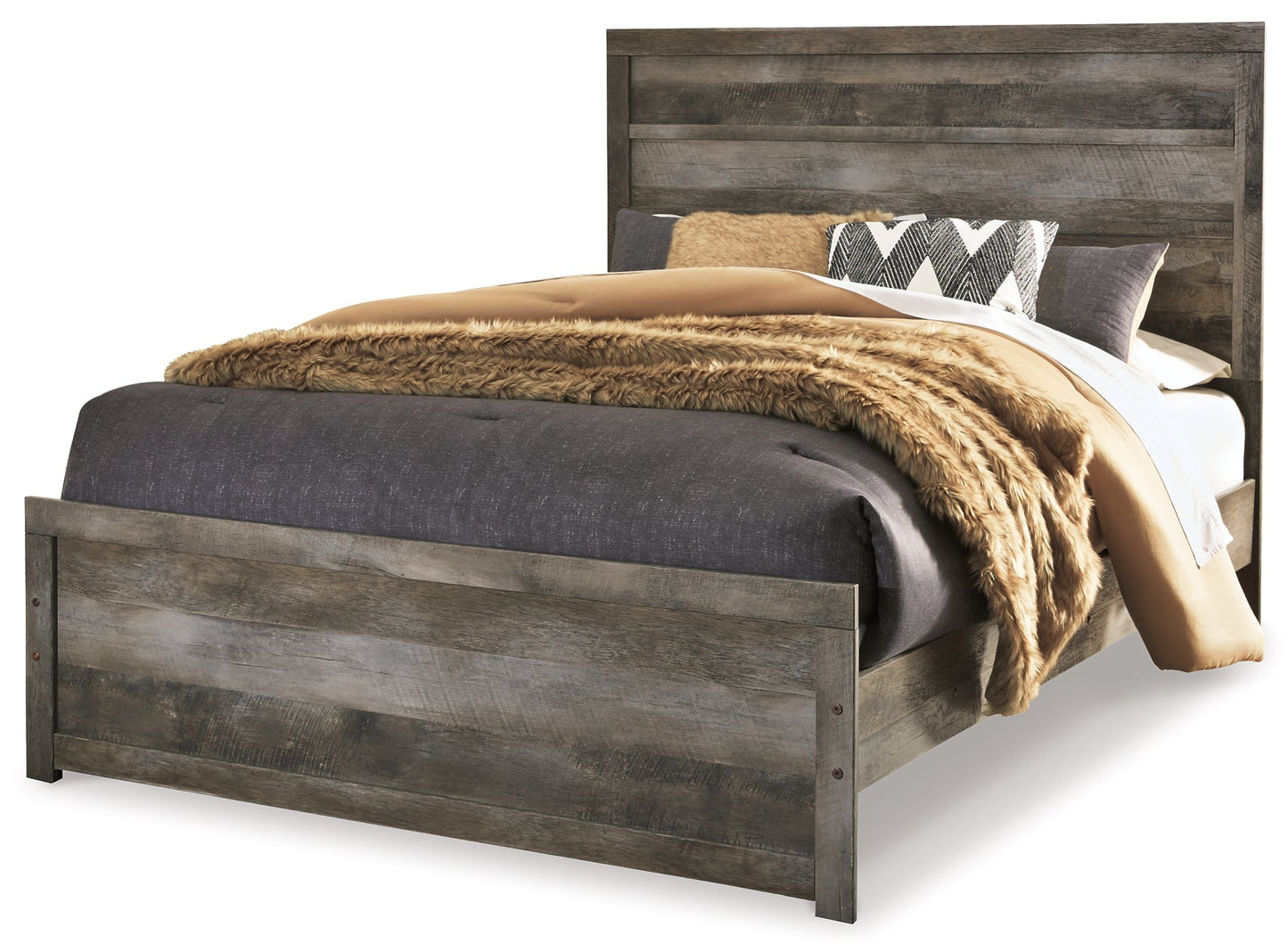 Wynnlow Queen Panel Bed with Mirrored Dresser, Chest and 2 Nightstands Furniture Mart -  online today or in-store at our location in Duluth, Ga. Furniture Mart Georgia. View our lowest price today. Shop Now. 
