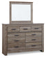 Zelen Queen/Full Panel Headboard with Mirrored Dresser and 2 Nightstands Furniture Mart -  online today or in-store at our location in Duluth, Ga. Furniture Mart Georgia. View our lowest price today. Shop Now. 