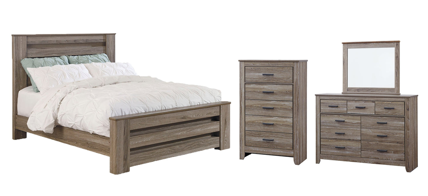 Zelen Queen Panel Bed with Mirrored Dresser and Chest Furniture Mart -  online today or in-store at our location in Duluth, Ga. Furniture Mart Georgia. View our lowest price today. Shop Now. 